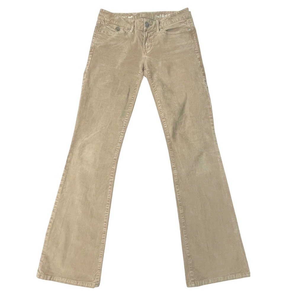 Gap 1969 Sexy Boot Corduroy Pants 28/6 Chipmunk Tan Brown Low Rise Bootcut Retro